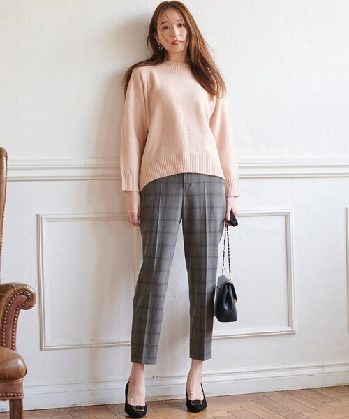 ANY SIS(エニィスィス)の「【洗える】ハイネックバックスリット ニット(ニット/セーター・レディース・スカイブルー系/ピンク系/ローズ系/黄土色系/アイボリー系・4)」の7枚目の写真