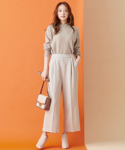 ANY SIS(エニィスィス)の「【洗える】ハイネックバックスリット ニット(ニット/セーター・レディース・スカイブルー系/ピンク系/ローズ系/黄土色系/アイボリー系・4)」の10枚目の写真