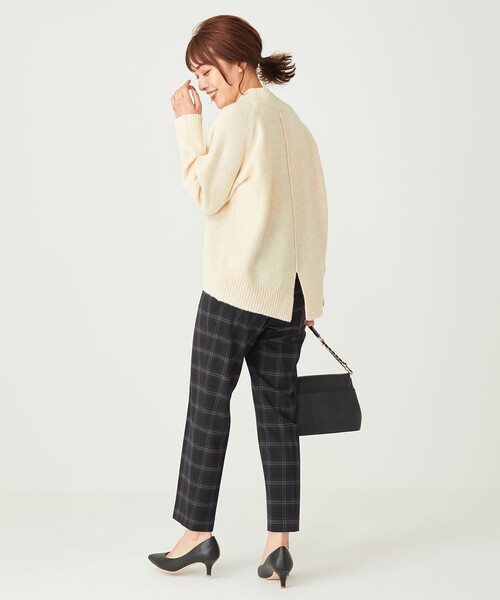 ANY SIS(エニィスィス)の「【洗える】ハイネックバックスリット ニット(ニット/セーター・レディース・スカイブルー系/ピンク系/ローズ系/黄土色系/アイボリー系・4)」の12枚目の写真