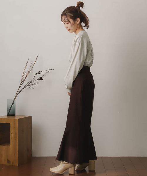 SENSE OF PLACE by URBAN RESEARCH（センスオブプレイスバイアーバンリサーチ）の「グラフィックロングTシャツ（Tシャツ/カットソー・レディース・オートミール/オフホワイト/グレー・ONE）」の8枚目の写真