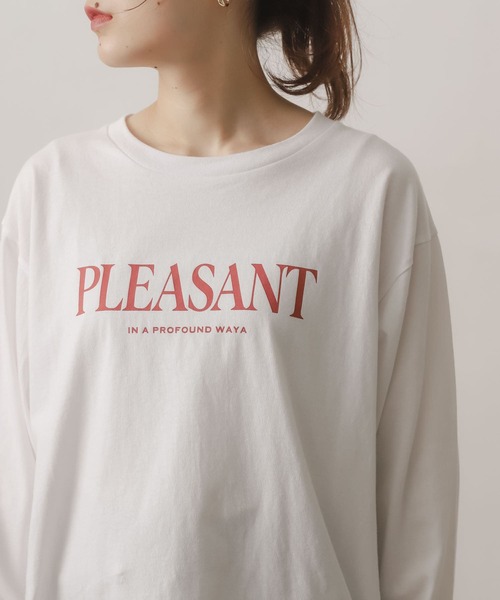 SENSE OF PLACE by URBAN RESEARCH（センスオブプレイスバイアーバンリサーチ）の「グラフィックロングTシャツ（Tシャツ/カットソー・レディース・オートミール/オフホワイト/グレー・ONE）」の17枚目の写真