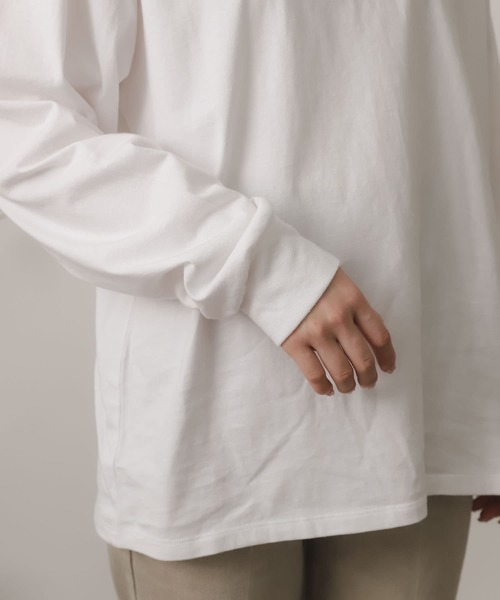 SENSE OF PLACE by URBAN RESEARCH（センスオブプレイスバイアーバンリサーチ）の「グラフィックロングTシャツ（Tシャツ/カットソー・レディース・オートミール/オフホワイト/グレー・ONE）」の18枚目の写真