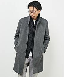 MEN'S MELROSE | ウーリーラミネーションライナー付きコート(その他アウター)