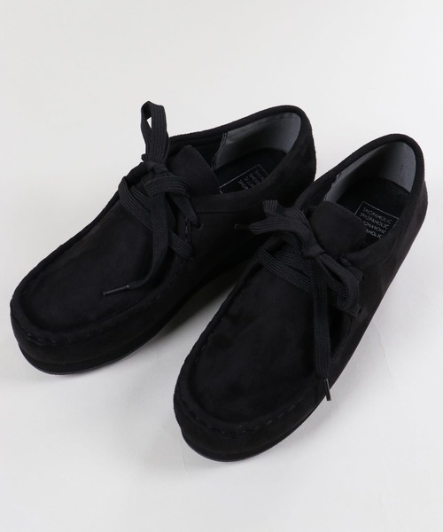 SPINNS（スピンズ）の「フェイクスウェードブーツ（ブーツ・レディース・ブラック/ベージュ・L/LL/M）」の4枚目の写真