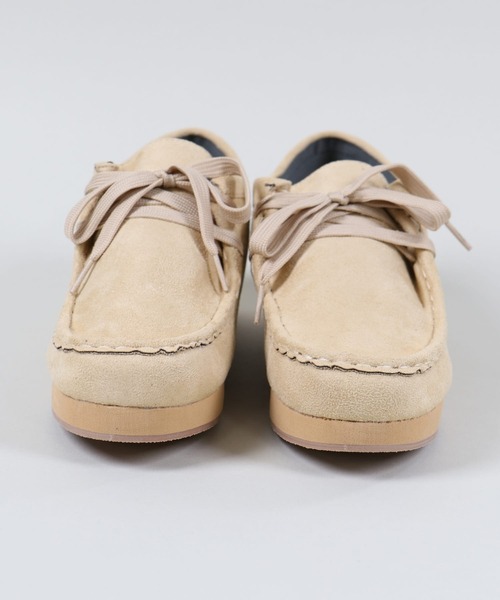 SPINNS（スピンズ）の「フェイクスウェードブーツ（ブーツ・レディース・ブラック/ベージュ・L/LL/M）」の7枚目の写真