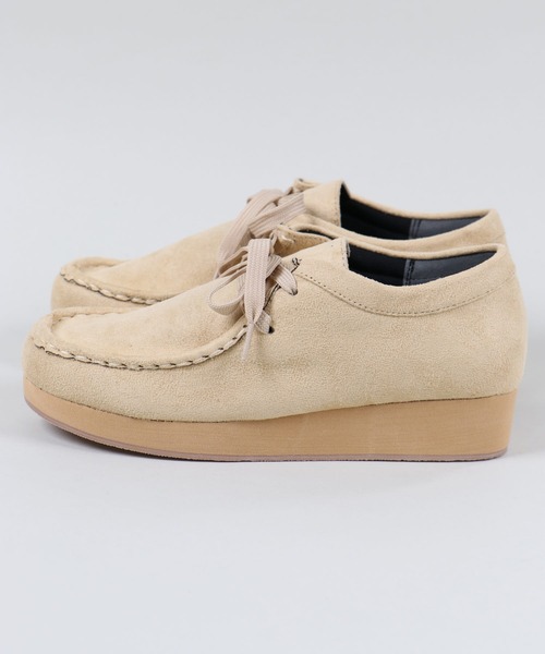 SPINNS（スピンズ）の「フェイクスウェードブーツ（ブーツ・レディース・ブラック/ベージュ・L/LL/M）」の9枚目の写真