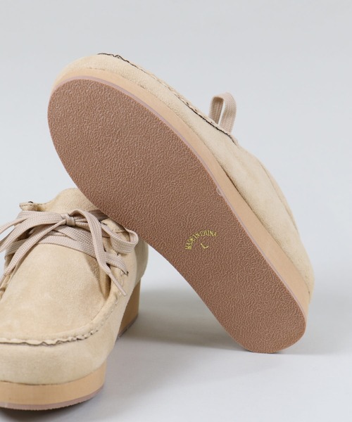 SPINNS（スピンズ）の「フェイクスウェードブーツ（ブーツ・レディース・ブラック/ベージュ・L/LL/M）」の3枚目の写真