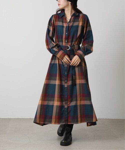 RAY CASSIN（レイカズン）の「チェック柄ウエストベルトスキッパー