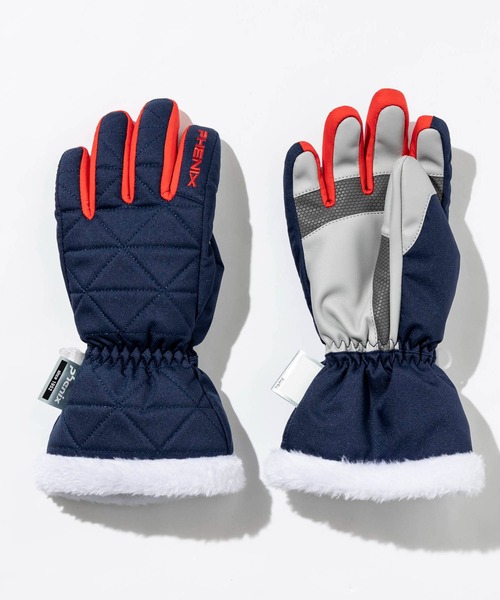 phenix(フェニックス)の「Phenix(フェニックス)【JUNIOR】Phenix STAR JEWEL 5Fin Girl's Glove(手袋・キッズ・ホワイト/ネイビー/ピンク/ヘザーグレー・S/M/L)」の1枚目の写真