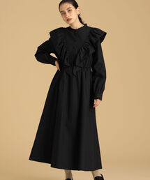 Ray BEAMS | Ray BEAMS / Vヨーク ラッフル ワンピース(ワンピース)