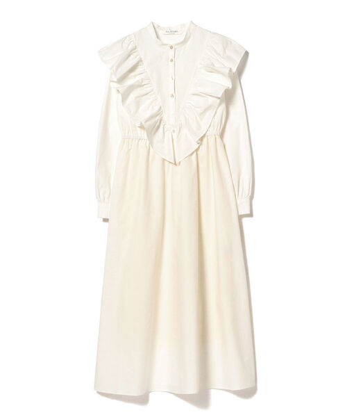 Ray BEAMS（レイビームス）の「Ray BEAMS / Vヨーク ラッフル ワンピース（ワンピース・レディース・ブラック/ホワイト・0/1）」の14枚目の写真