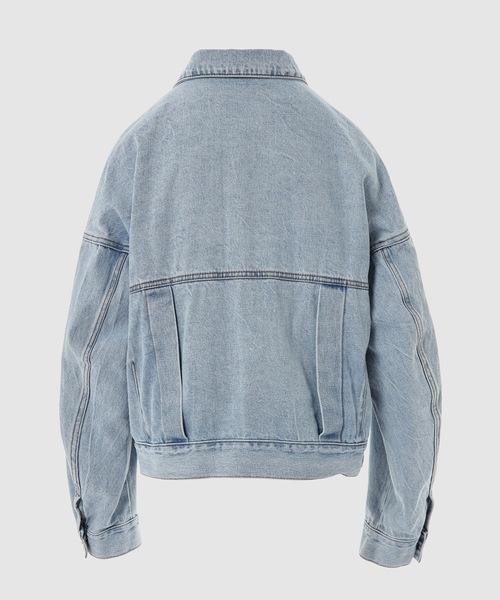 WE11DONE(ウェルダン)の「SKY LOOSE FIT DENIM JACKET(デニムジャケット・レディース・スカイブルー・S/M)」の2枚目の写真