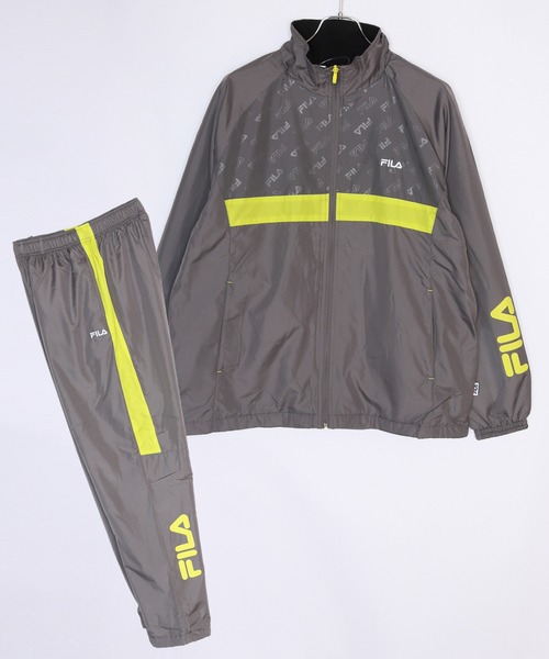 FILA裏フリースデュスポ生地ウィンドジャージセットアップ