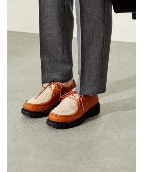 AMERICAN HOLIC（アメリカンホリック）の「トラックソールチロリアンシューズ（ドレスシューズ・レディース・ブラック/キャメル・M/L/S）」の19枚目の写真