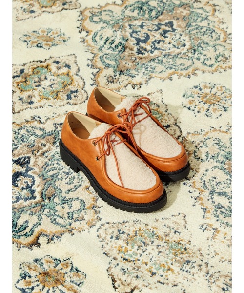 AMERICAN HOLIC（アメリカンホリック）の「トラックソールチロリアンシューズ（ドレスシューズ・レディース・ブラック/キャメル・M/L/S）」の11枚目の写真