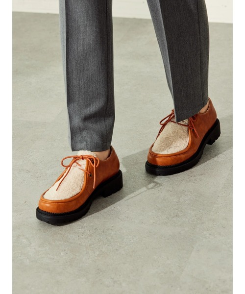 AMERICAN HOLIC（アメリカンホリック）の「トラックソールチロリアンシューズ（ドレスシューズ・レディース・ブラック/キャメル・M/L/S）」の13枚目の写真