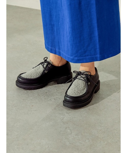 AMERICAN HOLIC（アメリカンホリック）の「トラックソールチロリアンシューズ（ドレスシューズ・レディース・ブラック/キャメル・M/L/S）」の5枚目の写真