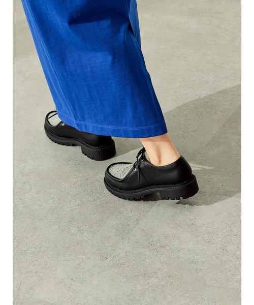 AMERICAN HOLIC（アメリカンホリック）の「トラックソールチロリアンシューズ（ドレスシューズ・レディース・ブラック/キャメル・M/L/S）」の8枚目の写真