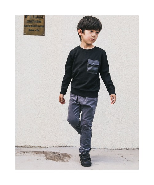 BeBe（ベベ）の「BeBe/リブレスコールストレッチパンツ(90~150cm)（その他パンツ・キッズ・グレー/ネイビー・120/110/150/100/140/130/90）」の17枚目の写真