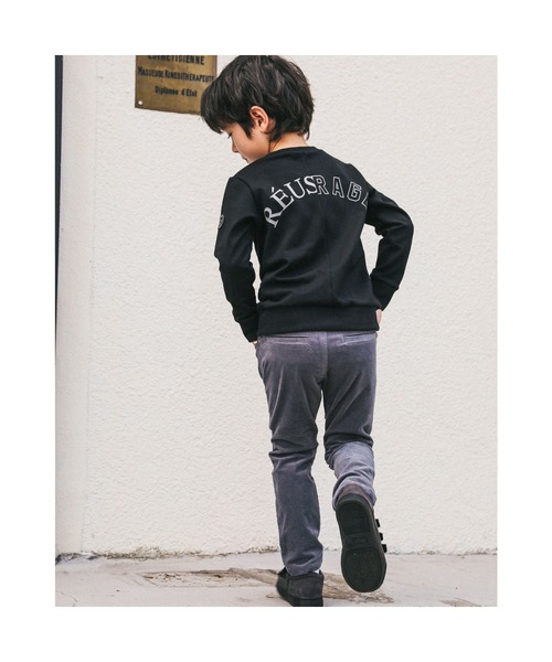 BeBe（ベベ）の「BeBe/リブレスコールストレッチパンツ(90~150cm)（その他パンツ・キッズ・グレー/ネイビー・120/110/150/100/140/130/90）」の3枚目の写真