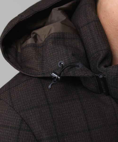 TAKEO KIKUCHI(タケオキクチ)の「◆シャドーチェック ダウン ブルゾン(ダウンジャケット/コート・メンズ・ブラック/ブラウン系・01/02/03/04)」の3枚目の写真