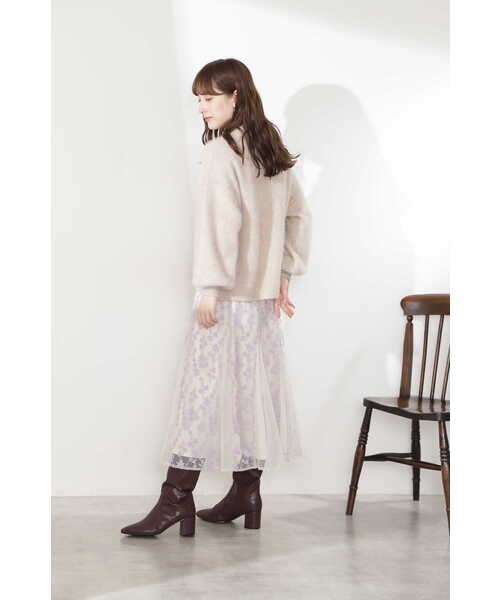 JILL STUART(ジルスチュアート)の「◆リリーフォックスニット(ニット/セーター・レディース・ホワイト/ベージュ/ライトグリーン・FREE)」の21枚目の写真