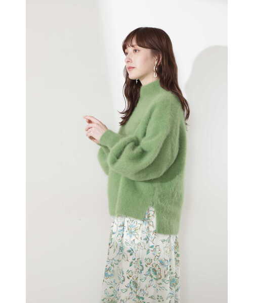 JILL STUART(ジルスチュアート)の「◆リリーフォックスニット(ニット/セーター・レディース・ホワイト/ベージュ/ライトグリーン・FREE)」の8枚目の写真