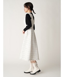 CELFORD（セルフォード）の「ツイードロングジャンパードレス