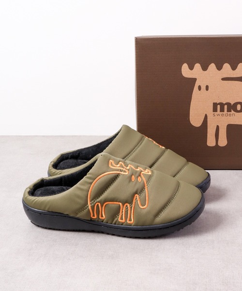 moz(モズ)の「moz キルティングロゴサボサンダル/スリッポン/ルームシューズ(スリッポン・レディース・ブラック/カーキ/レッド/ネイビー・L/LL/M)」の3枚目の写真