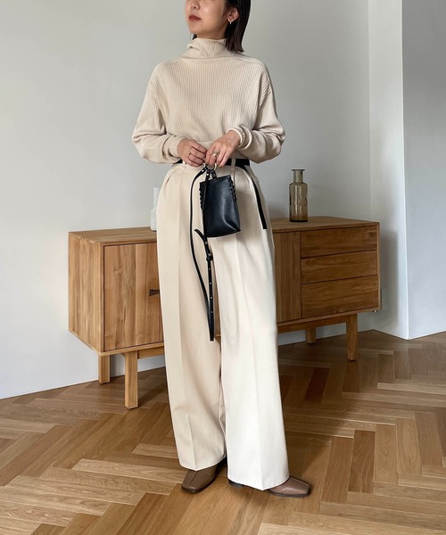 CAPRICIEUX LE'MAGE（カプリシューレマージュ）の「ベルトSETパンツ（その他パンツ・レディース・ブラック/ベージュ/ホワイト系その他・36/38）」の14枚目の写真