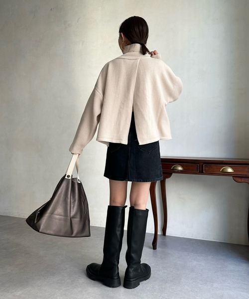 DouDou（ドゥドゥ）の「【LEE/リー】STANDARD WARDROBE デニムミニスカート（デニムスカート・レディース・ブラック/インディゴブルー・X-SMALL/SMALL）」の8枚目の写真