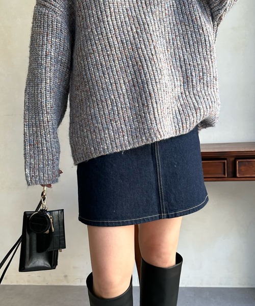 DouDou（ドゥドゥ）の「【LEE/リー】STANDARD WARDROBE デニムミニスカート（デニムスカート・レディース・ブラック/インディゴブルー・X-SMALL/SMALL）」の20枚目の写真