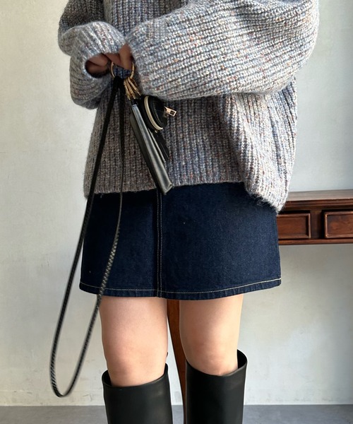 DouDou（ドゥドゥ）の「【LEE/リー】STANDARD WARDROBE デニムミニスカート（デニムスカート・レディース・ブラック/インディゴブルー・X-SMALL/SMALL）」の21枚目の写真