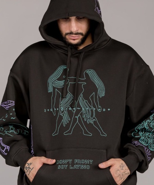 GRIMEY(グライミー)の「GRMY(GRIMEY)/グライミー/LOST BOYS HOODIE(パーカー・メンズ・ブラック/イエロー・L/M/XL)」の7枚目の写真