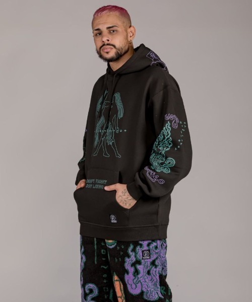 GRIMEY(グライミー)の「GRMY(GRIMEY)/グライミー/LOST BOYS HOODIE(パーカー・メンズ・ブラック/イエロー・L/M/XL)」の9枚目の写真