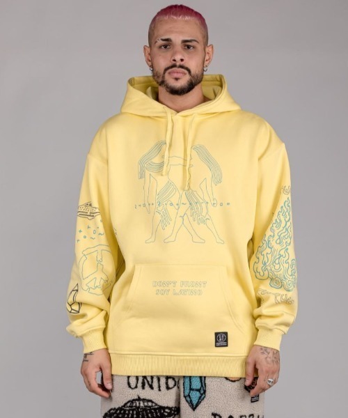 GRIMEY(グライミー)の「GRMY(GRIMEY)/グライミー/LOST BOYS HOODIE(パーカー・メンズ・ブラック/イエロー・L/M/XL)」の13枚目の写真