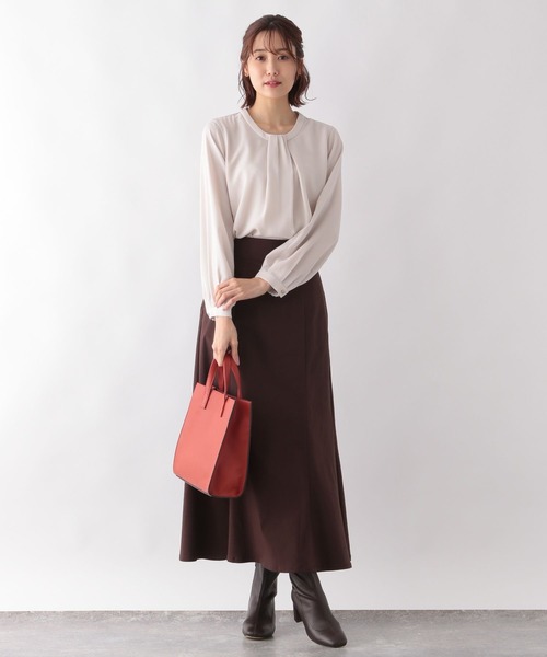 GLOBAL WORK（グローバルワーク）の「ボウタイ風ブラウス/124264（シャツ/ブラウス・レディース・ベージュ/ホワイト/グリーン/ホワイト系その他・MEDIUM/LARGE）」の18枚目の写真
