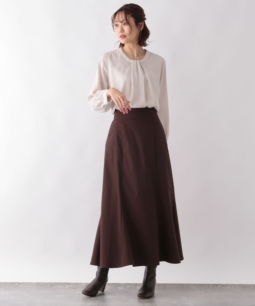 GLOBAL WORK（グローバルワーク）の「ボウタイ風ブラウス/124264（シャツ/ブラウス・レディース・ベージュ/ホワイト/グリーン/ホワイト系その他・MEDIUM/LARGE）」の20枚目の写真
