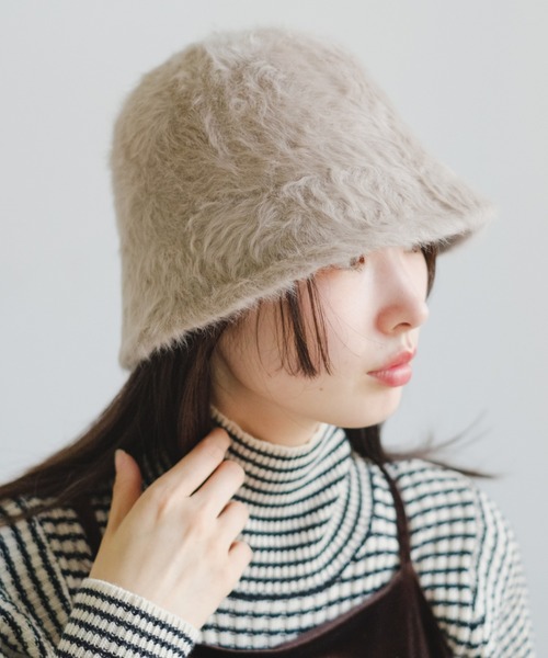 Kastane（カスタネ）の「ファーHAT（ハット・レディース・ブラック/ベージュ・FREE）」の2枚目の写真