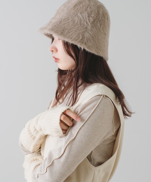 Kastane（カスタネ）の「ファーHAT（ハット・レディース・ブラック/ベージュ・FREE）」の17枚目の写真