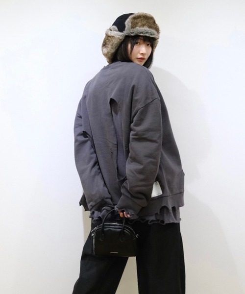 【ADAMPATEK】fleece fur flight cap /ファー付きフリースフライトキャップ(AP2229042)