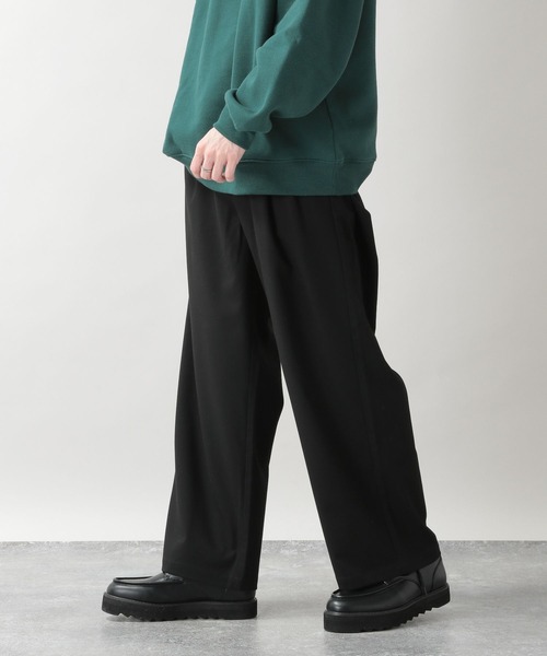 RAGEBLUE(レイジブルー)の「TRタックワイドパンツ(スラックス・メンズ・グリーン/オフホワイト/ブラック/ライトグレー・SMALL/MEDIUM/LARGE)」の6枚目の写真