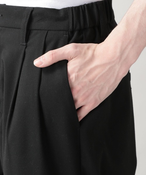 RAGEBLUE(レイジブルー)の「TRタックワイドパンツ(スラックス・メンズ・グリーン/オフホワイト/ブラック/ライトグレー・SMALL/MEDIUM/LARGE)」の8枚目の写真