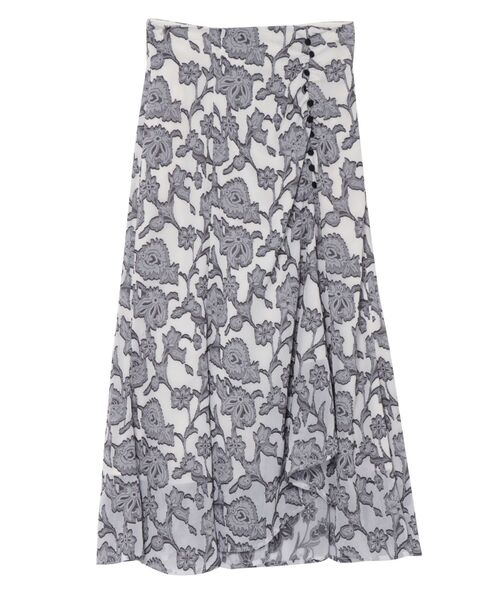 LAGUNAMOON（ラグナムーン）の「アシンメトリージャガードフレアスカート（スカート・レディース・ブラック/アイボリー・SMALL/MEDIUM）」の20枚目の写真