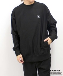 PLAYBOY | PLAYBOYスーパーストレッチモックネック長袖(Tシャツ/カットソー)