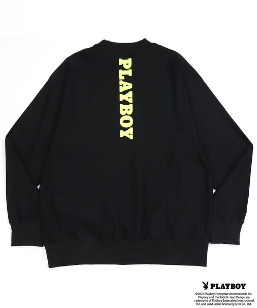 PLAYBOY(プレイボーイ)の「PLAYBOYスーパーストレッチモックネック長袖(Tシャツ/カットソー・メンズ・ブラック/チャコール・M/L/XL)」の10枚目の写真