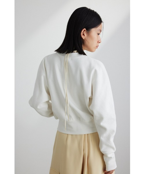 STYLEMIXER(スタイルミキサー)の「ドルマンミニマムスウェット(スウェット・レディース・ブラック/ホワイト/サックスブルー・FREE)」の4枚目の写真