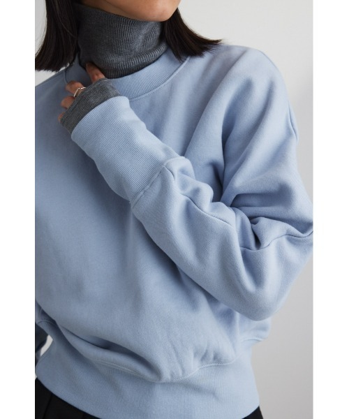 STYLEMIXER(スタイルミキサー)の「ドルマンミニマムスウェット(スウェット・レディース・ブラック/ホワイト/サックスブルー・FREE)」の8枚目の写真