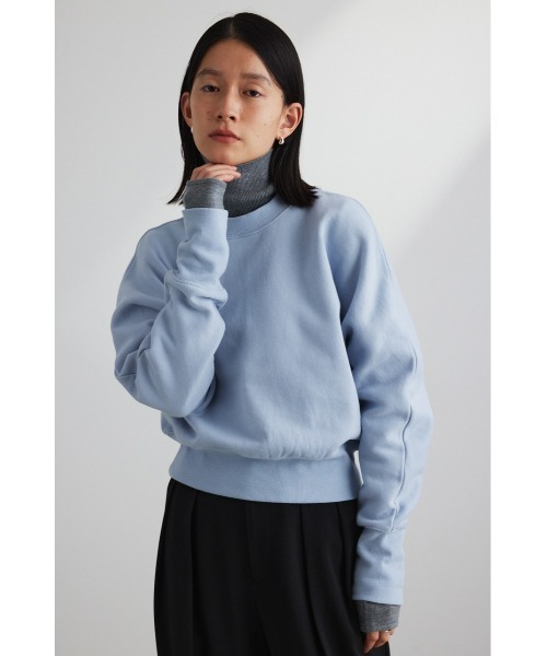 STYLEMIXER(スタイルミキサー)の「ドルマンミニマムスウェット(スウェット・レディース・ブラック/ホワイト/サックスブルー・FREE)」の11枚目の写真