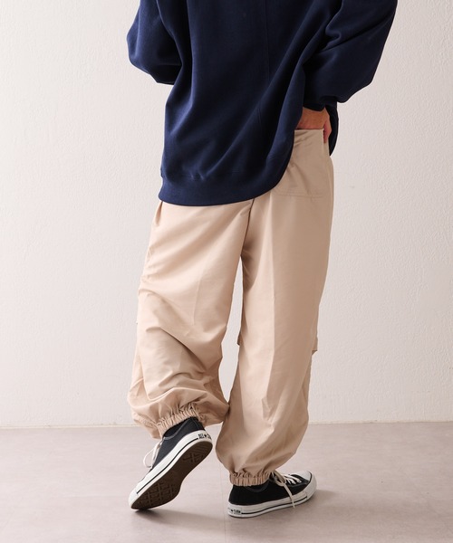 CIAOPANIC TYPY（チャオパニックティピー）の「【WEB限定】【ユニセックス】パラシュートタックナイロンイージーワイドパンツ（カーゴパンツ・メンズ・ベージュ系その他/ブラック/チャコールグレー/ネイビー/オリーブ・M/L）」の20枚目の写真